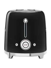 Kompakt Toaster 50's Style, Edelstahl, lackiert, Schwarz, glänzend, B 31 x H 20 cm
