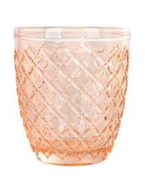 Waterglazen Castle, set van 6, Glas, Lila tinten, oranjetinten, B 8 x H 10 cm, 275 ml