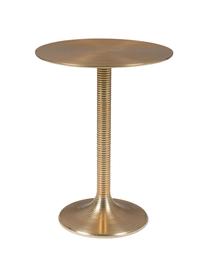 Table d'appoint ronde Hypnotising, Aluminium, laqué, Couleur laitonnée, Ø 37 x haut. 48 cm