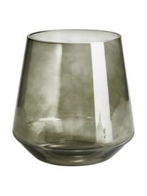Mondgeblazen vaas Joyce in grijs, Glas, Grijs, Ø 16 x H 16 cm