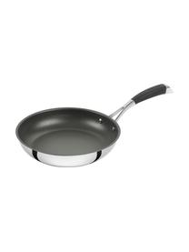 Bratpfannen-Set Poletto aus Edelstahl, 3-tlg., Edelstahl, Silberfarben, Schwarz, Set mit verschiedenen Größen