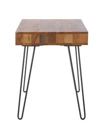 Pracovný stôl z dreva a kovu Repa, Mangové drevo, Š 110 x V 76 cm