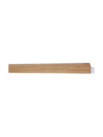 Colgador magnético Flex, Barra: madera de roble, Anclaje: acero recubierto, Madera clara, blanco, An 60 x Al 6 cm