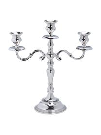 Klassischer Kerzenhalter Silverlights, Aluminium, Aluminium, Ø 27 x H 29 cm