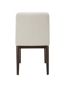 Čalouněná židle Koga, Krémově bílá tkaná látka, Š 47 cm, V 86 cm