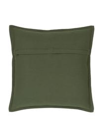 Federa arredo in cotone verde muschio Mads, 100% cotone, Verde, Larg. 40 x Lung. 40 cm