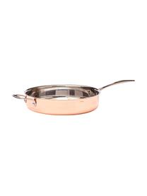 Bratpfanne Baron aus Kupfer, Dreifache Beschichtung aus Kupfer, Aluminium und Edelstahl, Kupferfarben, Ø 28 x H 6 cm
