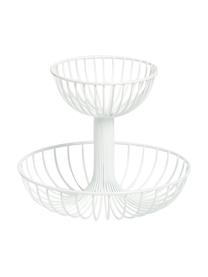 Fuente 2 pisos Lago, Metal recubierto, Blanco, Ø 29 x Al 24 cm