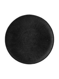 Ontbijtbord Neri met groefstructuur in mat zwart, 2 stuks, Keramiek
Met groefstructuur en licht ruwe oppervlak, Zwart, Ø 23 cm