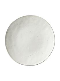 Platos llanos Marlee, 4 uds., Gres, Blanco crema, Ø 28 x Al 3 cm