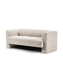 Sofa Bobi (2-Sitzer), Bezug: 88 % Polyester, 12 % Nylo, Gestell: Massives Kiefernholz, Webstoff Cremeweiß, B 178 x T 82 cm