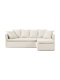 Ecksofa Mila (3-Sitzer), Bezug: 100% Polyester Der hochwe, Gestell: Kieferholz, Faserplatte, , Webstoff Beige, B 230 x H 85 cm, Eckteil rechts