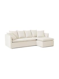 Ecksofa Mila (3-Sitzer), Bezug: 100% Polyester Der hochwe, Gestell: Kieferholz, Faserplatte, , Webstoff Beige, B 230 x H 85 cm, Eckteil rechts