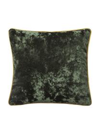 Poszewka na poduszkę z aksamitu z lamówką Enid, Aksamit (100% poliester)
Produkt posiada certyfikat Oeko-Tex Standard 100, 1. klasy, Zielony, S 45 x D 45 cm