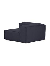 Eckmodul Lennon, Bezug: 100% Polyester Der strapa, Gestell: Massives Kiefernholz, FSC, Füße: Kunststoff, Webstoff Dunkelblau, B 119 x T 119 cm, Eckteil links