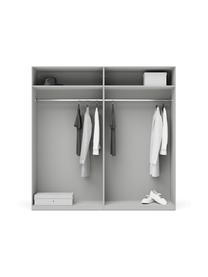 Armario modular Simone, 4 puertas (200 cm), diferentes variantes, Estructura: aglomerado con certificad, Madera, gris, Interior Basic (Al 200 cm)