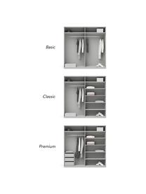 Armoire modulaire à portes battantes Leon, largeur 200 cm, plusieurs variantes, Bois, gris, Basic Interior, larg. 200 x haut. 200 cm