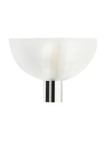 Dimmbare LED-Wandleuchte Fata, Lampenschirm: Thermoplastischer Kunstst, Lampenfuß: recyceltes ABS mit Metall, Transparent, Chromfarben, B 16 x T 17 cm