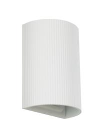 Moderne wandlamp Hilko in wit, Lampenkap: kunststof, Wit, B 19 x H 25 cm
