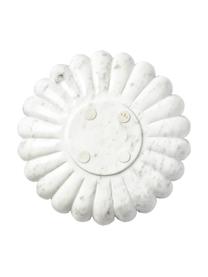Grande coupe décorative marbre Noelia, Marbre, Blanc, Ø 30 x haut. 5 cm