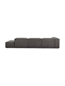 Modulare XL-Ottomane Lennon, Bezug: 100% Polyester Der strapa, Gestell: Massives Kiefernholz, FSC, Füße: Kunststoff, Webstoff Anthrazit, B 357 x T 119 cm, Rückenlehne rechts