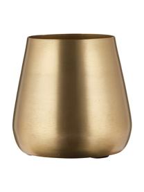Jarrón decorativo pequeño Simply, Metal recubierto, Latón, Ø 10 x Al 9 cm