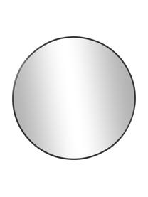Okrągłe lustro ścienne z metalową ramą Ida, Czarny, Ø 55 cm