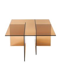 Skleněný konferenční stolek Anouk, Sklo, Hnědá, transparentní, Š 102 cm, V 35 cm