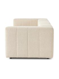 Sofa modułowa bouclé Lena (4-osobowa), Tapicerka: bouclé (93% poliester, 6%, Stelaż: drewno sosnowe, sklejka, , Nogi: tworzywo sztuczne, Beżowy bouclé, S 284 x G 106 cm