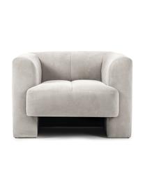 Sessel Bobi, Bezug: 88 % Polyester, 12 % Nylo, Gestell: Massives Kiefernholz, Webstoff Hellgrau, B 100 x T 82 cm