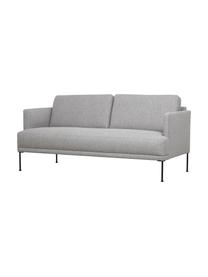 Sofá Fluente (2 plazas), Tapizado: 80% poliéster, 20% ramio , Estructura: madera de pino maciza, Patas: metal con pintura en polv, Tejido gris claro, An 166 x F 85 cm