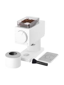 Elektrische Kaffeemühle Ode, Gehäuse: Metall, beschichtet, Mahlwerk: Edelstahl, Weiß, B 10 x H 24 cm