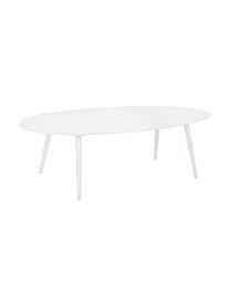 Mesa de centro para exterior Ridley, Aluminio con pintura en polvo, Blanco, An 120 x Al 36 cm