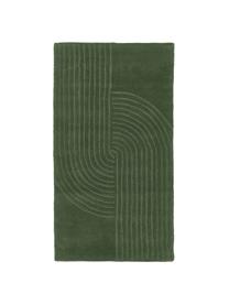 Tapis en laine tufté main Mason, Vert foncé, larg. 160 x long. 230 cm (taille M)