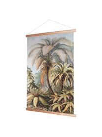 Wandobjekt Jungle, Bild: Baumwolle, Rahmen: Holz, Bunt, B 70 x H 100 cm