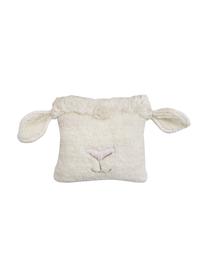 Cuscino soffice Sheep, Rivestimento: 100% lana, Bianco crema, rosa, Larg. 37 x Lung. 34 cm