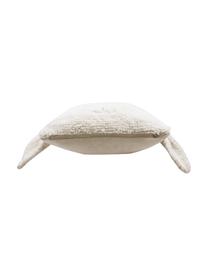 Kuschelkissen Sheep, Bezug: 100 % Wolle, Cremeweiss, Rosa, B 37 x L 34 cm