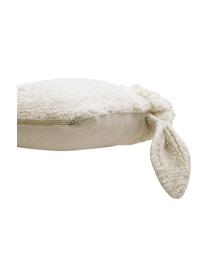 Kuschelkissen Sheep, Bezug: 100 % Wolle, Cremeweiss, Rosa, B 37 x L 34 cm