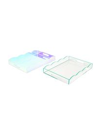 Dekotablett Elsa mit welligem Rand, Acrylglas, Transparent, B 25 x L 36 cm