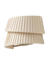 Wandlamp Nyla met asymmetrische lampenkap, Lampenkap: linnen, Beige, B 26 x H 15 cm