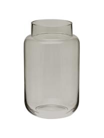 Glas-Vase Lasse, groß, Glas, Grau, transparent, Ø 13 x H 22 cm