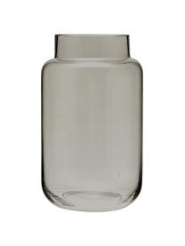 Glas-Vase Lasse, groß, Glas, Grau, transparent, Ø 13 x H 22 cm