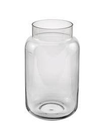 Vaso grande in vetro Lasse, Vetro, Grigio trasparente, Ø 13 x Alt. 22 cm