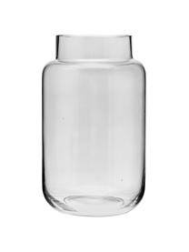 Vaso grande in vetro Lasse, Vetro, Grigio trasparente, Ø 13 x Alt. 22 cm