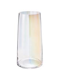 Grote mondgeblazen glazen vaas Myla, iriserend, Glas, Meerkleurig, iriserend, Ø 18 x H 40 cm