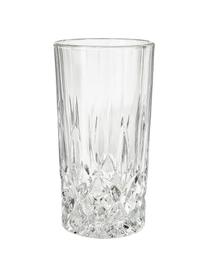 Glazenset George met kristalreliëf, 8-delig, Glas, Transparant, Set met verschillende formaten