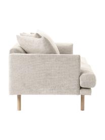 Divano 3 posti Adrian, Rivestimento: 47% viscosa, 23% cotone, , Struttura: compensato, Piedini: legno di quercia oliato, Tessuto beige, Larg. 214 x Alt. 79 cm