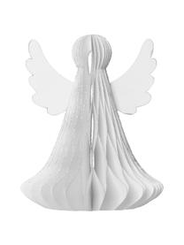 Deko-Objekt Angel, 2 Stück, Papier, Weiß, Ø 10 x H 12 cm