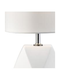 Lampa stołowa z ceramiki Sage, Biały, Ø 15 x W 31 cm