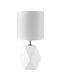 Lampa stołowa z ceramiki Sage, Biały, Ø 15 x W 31 cm